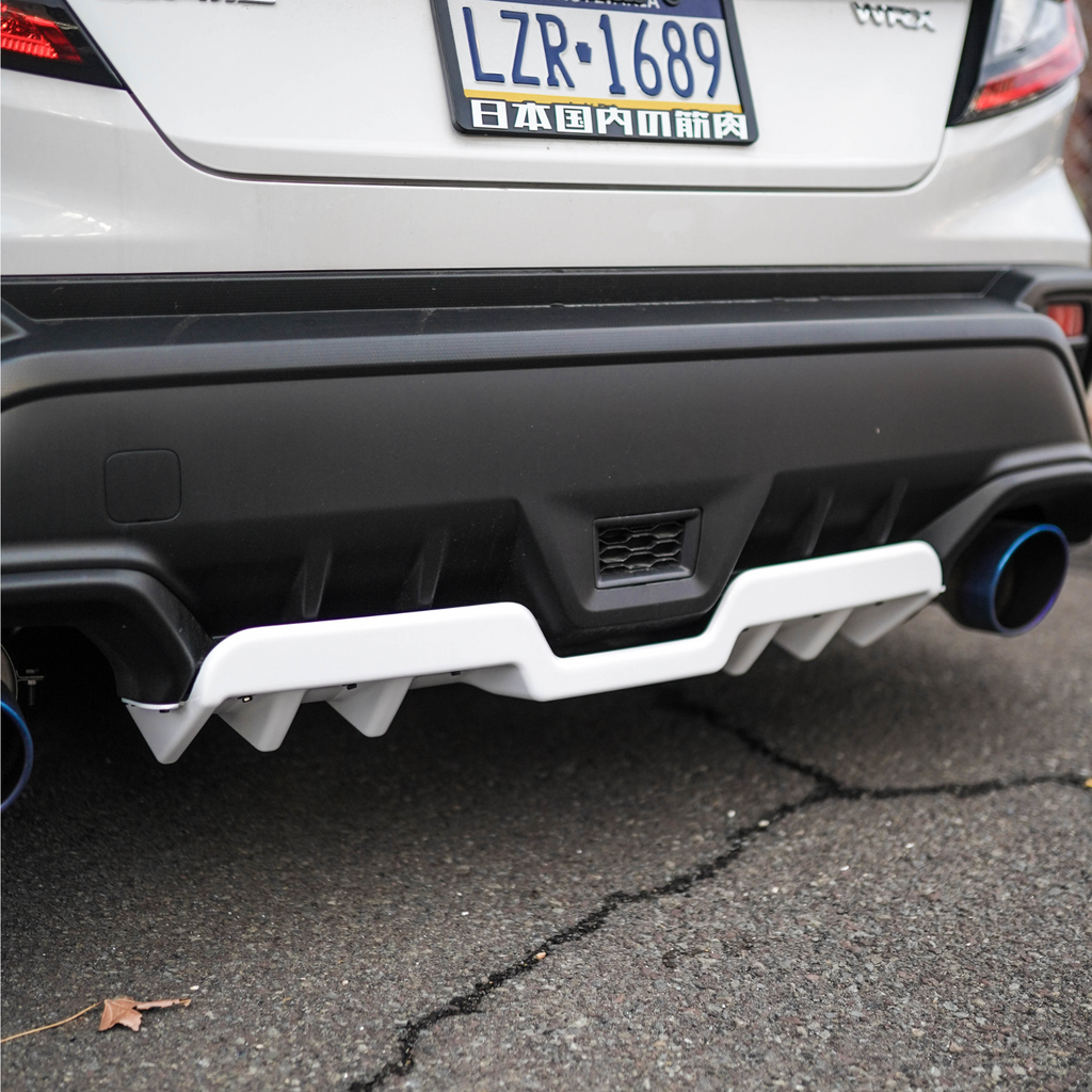 JDMuscle Rear Diffuser V1 | Paint Matched / Gloss Black / Cherry Red - Subaru WRX 2022-2025