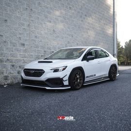 JDMuscle Canards V1 [ABS / Paint Matched / Gloss Black] - Subaru WRX 2022-2025