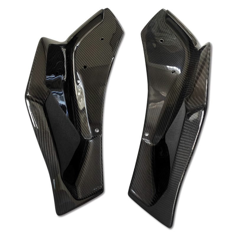 JDMuscle Tanso Carbon Fiber AM Style Rear Spats - Toyota Supra 2020-2025