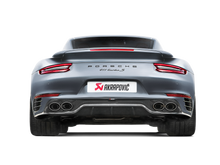 Load image into Gallery viewer, Akrapovic Titanium Slip-On Line Exhaust w/ Tips &amp; Gloss Carbon Diffuser - Porsche 911 Turbo/Turbo S (991.2) 2017-2019