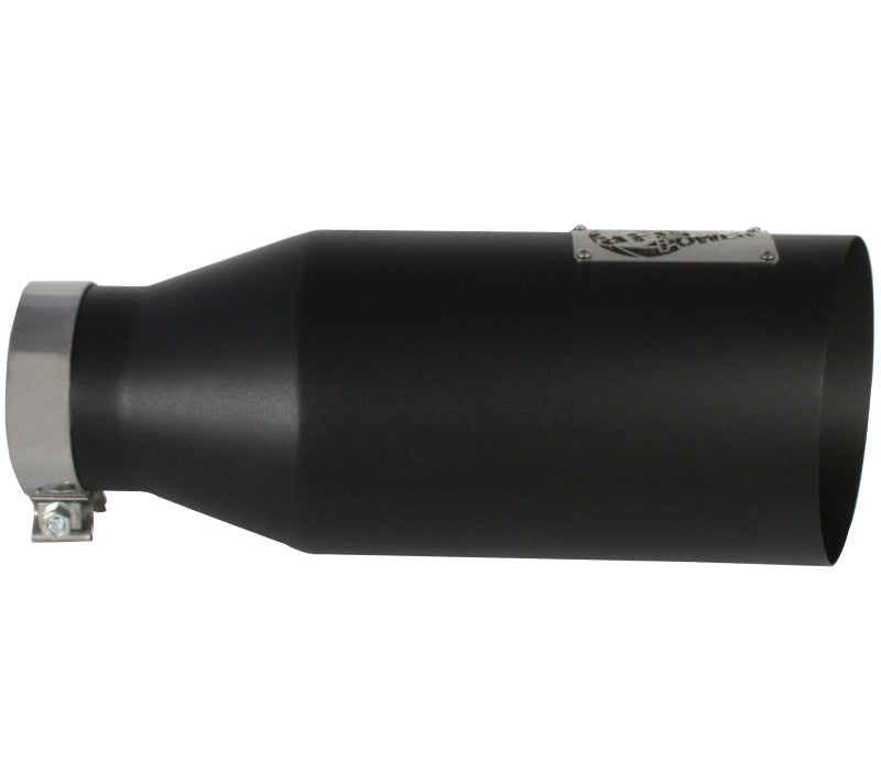 aFe MACH Force-Xp 4" 409 Stainless Steel Black Exhaust Tip - Universal