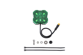 Diode Dynamics Stage Series Single Color LED Green M8 Rock Light (Single) - Universal