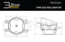 Load image into Gallery viewer, Diode Dynamics SS3 Type CGX Fog Light Mounting Kit