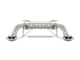 Akrapovic Titanium Slip-On Line Exhaust w/ Carbon Titanium Tips - Audi R8 5.2 FSI Coupe/Spyder 2017-2018
