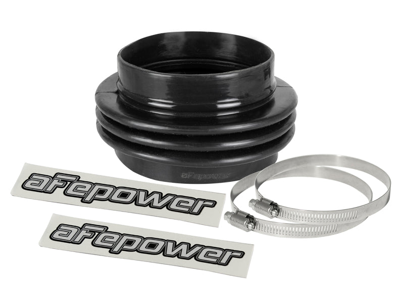 afe Magnum FORCE Intake Coupling Kit (5 IN ID to 4-1/2 IN ID x3-1/4 IN L) Black Straight Bellow Coupler - Universal