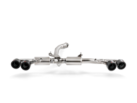 Akrapovic Titanium Slip-On Line w/ Carbon Tips - Nissan GT-R 2008-2017