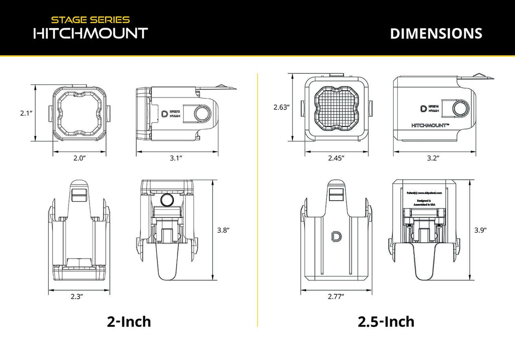 Diode Dynamics C1R HitchMount LED Pod Reverse Kit + Brake - Multiple Fitments