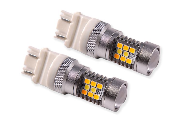 Diode Dynamics 3157 HP24 Switchback Dual-Color Turn Signal LED Bulbs (Single) - Universal Fitment