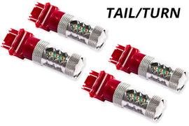 Diode Dynamics 7443 XP80 Red Tail Light LED Bulbs (Set of 4) - Multiple Fitments