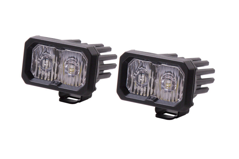 Diode Dynamics C2 1.0 SAE/DOT White Driving Sport ABL LED Pod (Pair) - Universal Fitment