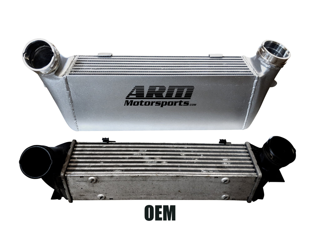 ARM Motorsports Black 7" Front Mount Intercooler - BMW 135i / 335i 2007-2015