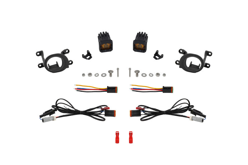 Diode Dynamics SSC1 LED Fog Light Kit (Yellow SAE Fog) - Toyota GR Corolla 2023+