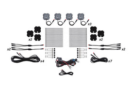 Diode Dynamics Stage Series RGBW LED Rock Light Kit (12-pack) w/ Magnet Mounts - Universal