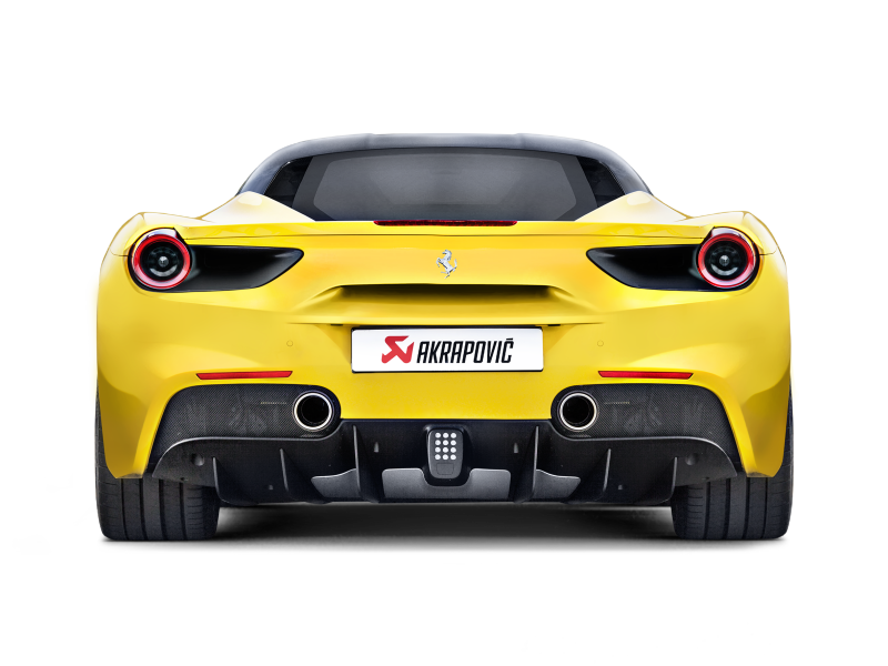 Akrapovic Titanium Slip-On Line Exhaust w/ Carbon Tips - Ferrari 488 GTB/488 Spider 2016-2019