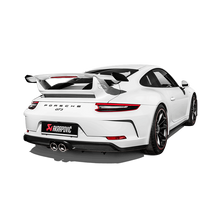 Load image into Gallery viewer, Akrapovic Titanium Slip-On Race Line Exhaust w/ Titanium Tail Pipe Set - Porsche 911 GT3 (991.2) 2018-2019