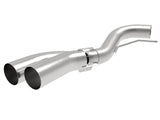 aFe Rebel Series 3-1/2 IN 409 Stainless Steel DPF-Back Exhaust System - Ford F-150 3.0L Turbo Diesel 2018-2021