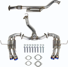 Invidia Gemini Single Layer Quad Titanium Tip Cat-Back Exhaust - Subaru WRX 2022+ (VB)