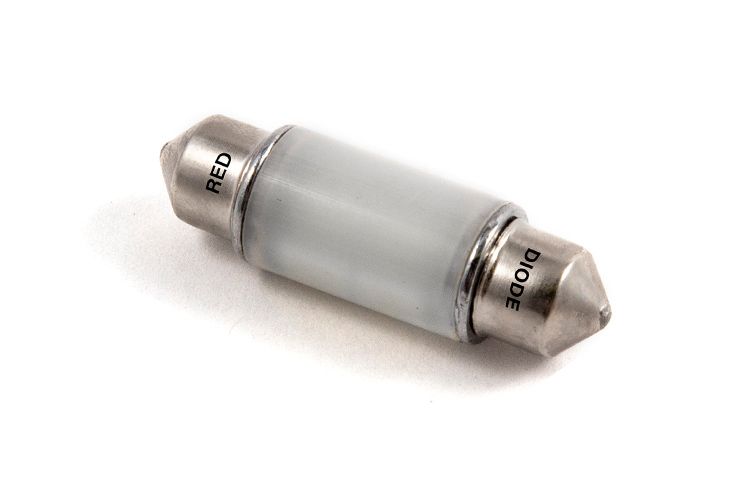 Diode Dynamics 36mm HP6 Red LED Bulbs (Single) - Multiple Fitments