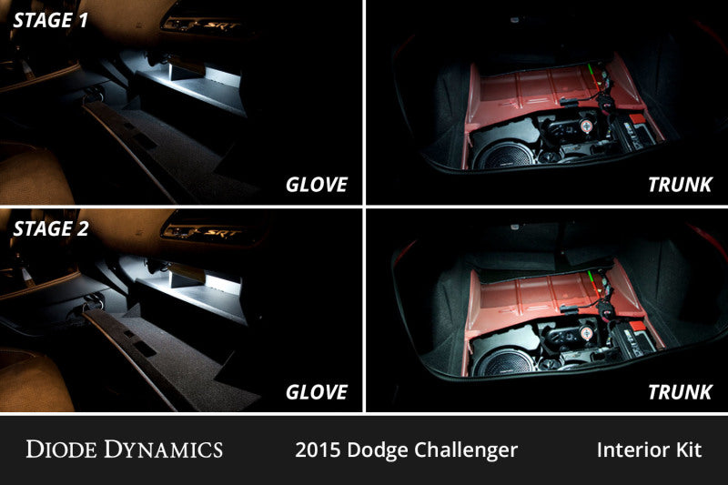 Diode Dynamics Stage 2 Interior LED Conversion Kit - Dodge Challenger 2015-2023