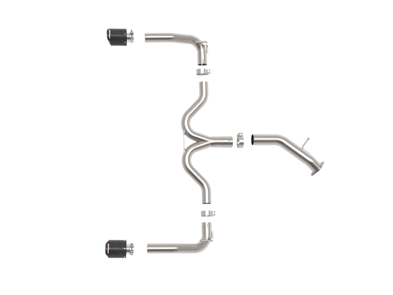 aFe Takeda 3in to 2.5in SS Axle-Back Exhaust System w/ Carbon Fiber Tips - Kia Forte GT 1.6T 2020-2021