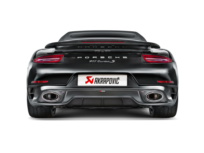 Akrapovic Titanium Slip-On Line w/ Carbon Titanium Tips - Porsche 911 Turbo/Turbo S (991.1) 2014-2015