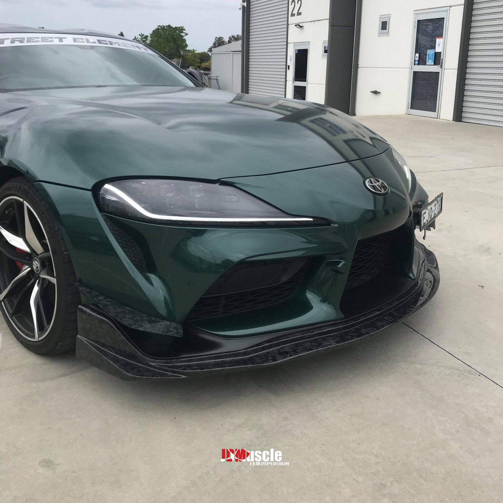 JDMuscle Tanso Carbon Fiber VS Style Canards - Toyota Supra 2020-2025