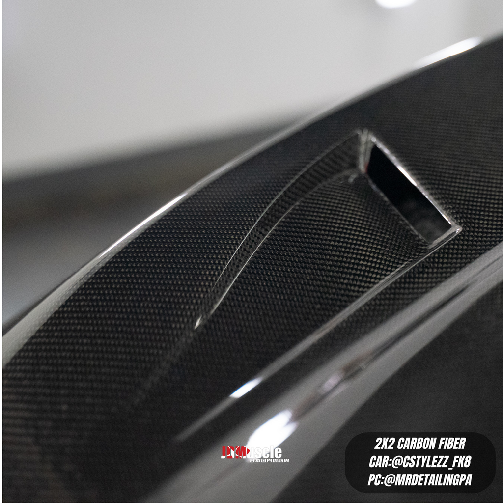 JDMuscle Tanso Carbon Fiber Hood VS Style - Honda Civic Type R FK8 2017-2020