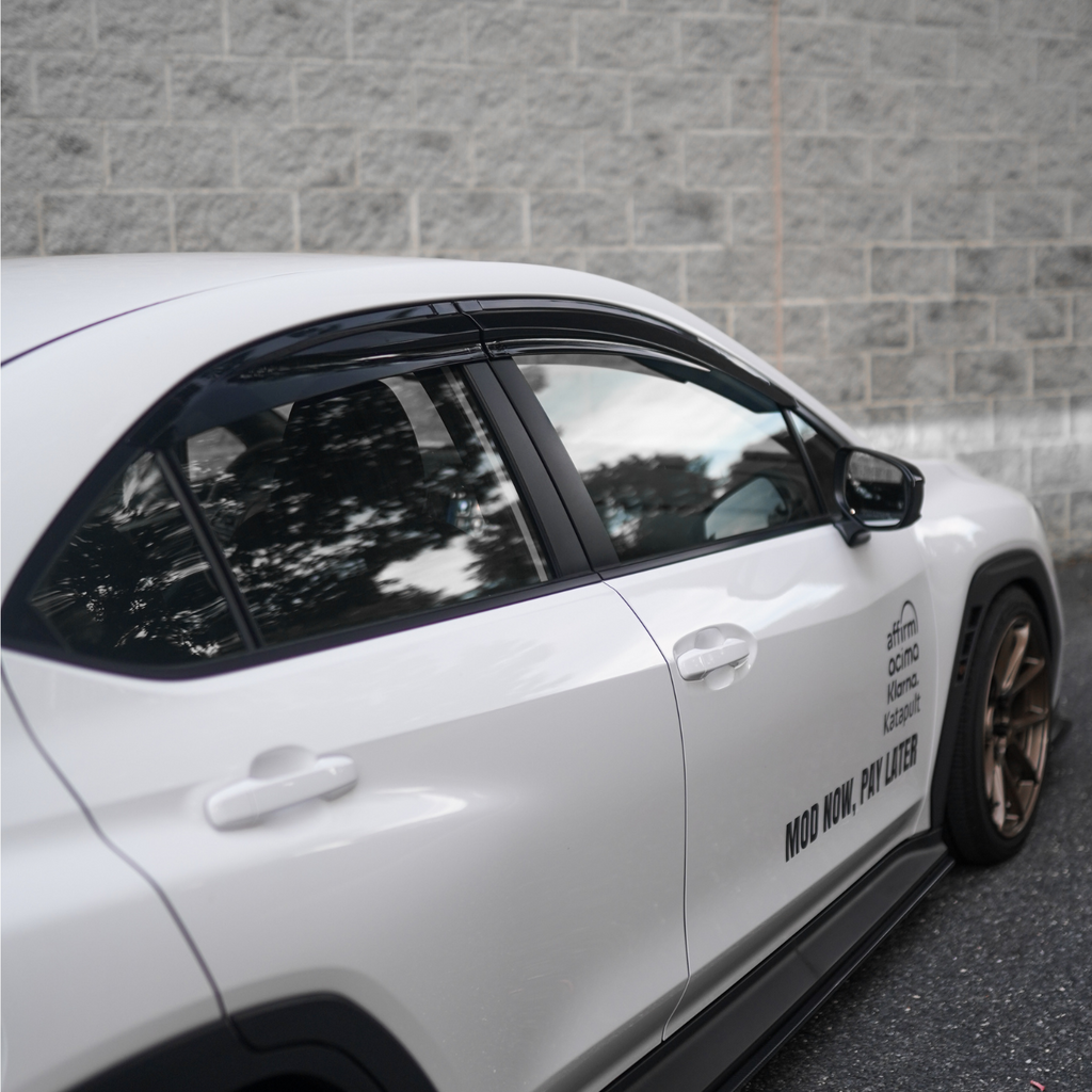 JDMuscle V1 Rain Guards / Window Visors [Acrylic/Carbon Fiber] - Subaru WRX 2022-2025