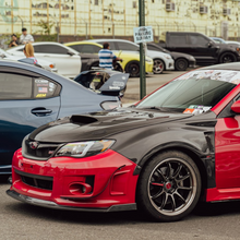 Load image into Gallery viewer, JDMuscle Carbon Fiber Hood V4 w/ Heat Extract - Subaru WRX / STi 2008-2014