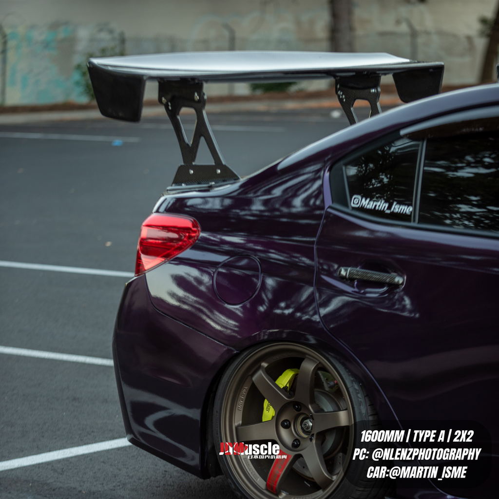 JDMuscle VS Style Full Carbon Fiber Euro GT Wing - Subaru WRX / STi 2015-2021