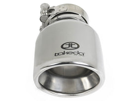 aFe Takeda 2-1/2 IN 304 Stainless Steel Polished Exhaust Tip - Universal