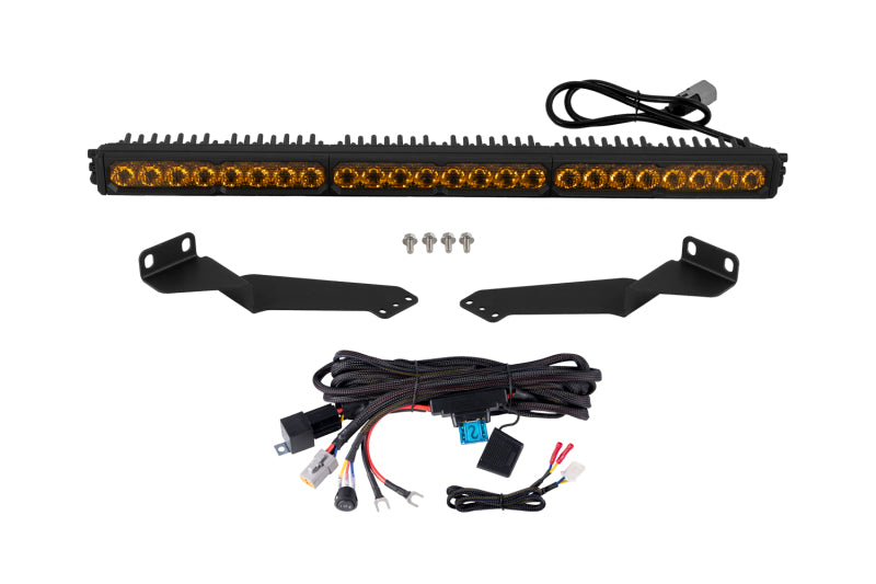 Diode Dynamics Yellow Combo/Driving Pro Stealth Lightbar Kit - Toyota Tacoma 2016-2023