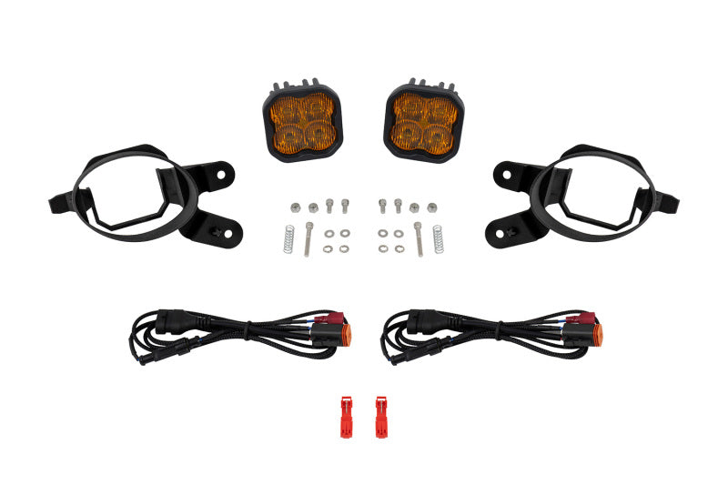 Diode Dynamics SS3 Yellow SAE Max Fog Light Kit - Lexus IS250C/IS350C 2010-2013