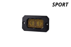 Diode Dynamics C2 1.0 SAE Yellow Fog Sport Flush Mount LED Pod (Single) - Universal