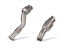 Akrapovic SS Downpipes w/Catalytic Converter - BMW M2 (G87) 2023+, M3 (G80) / M4 (G82) 2021+