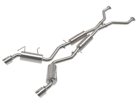 aFe Takeda 2-1/2 IN 304 Stainless Steel Cat-Back Exhaust System w/ Polished Tips - Nissan 370Z 3.7L 2009-2020