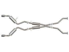 aFe Takeda 2-1/2 IN 304 Stainless Steel Cat-Back Exhaust System w/ Polished Tips - Nissan 370Z 3.7L 2009-2020