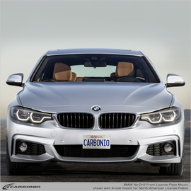 Carbonio No-Drill Front License Plate Mount - BMW 4-Series (F32/F33/F36) 2014-2020