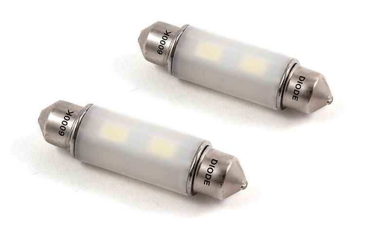 Diode Dynamics 41mm HP6 Blue LED Bulbs (Pair) - Multiple Fitments