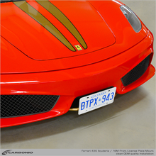 Load image into Gallery viewer, Carbonio No-Drill Front License Plate Mount - Ferrari F430 Scuderia &amp; 16M 2007-2009