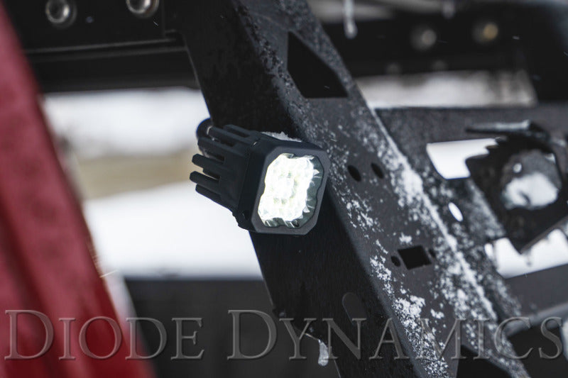 Diode Dynamics SSC1 White Wide Sport RBL LED Pod (Pair) - Universal Fitment