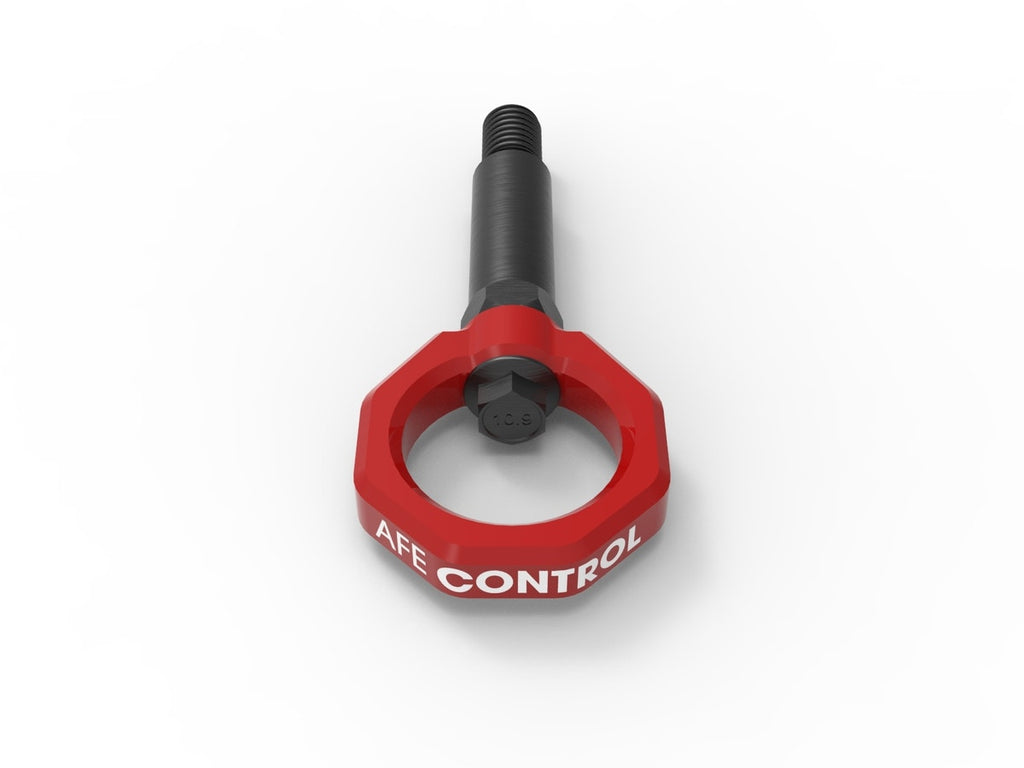 aFe Control Red Front Tow Hook - Various BMW F-Chassis Models 2012-2021
