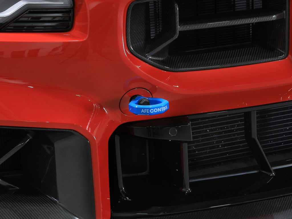 aFe CONTROL Front / Rear Blue Tow Hook - BMW M2 (G87) 2023-2025