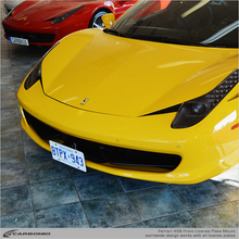 Load image into Gallery viewer, Carbonio No-Drill Front License Plate Mount - Ferrari 458 2010-2015