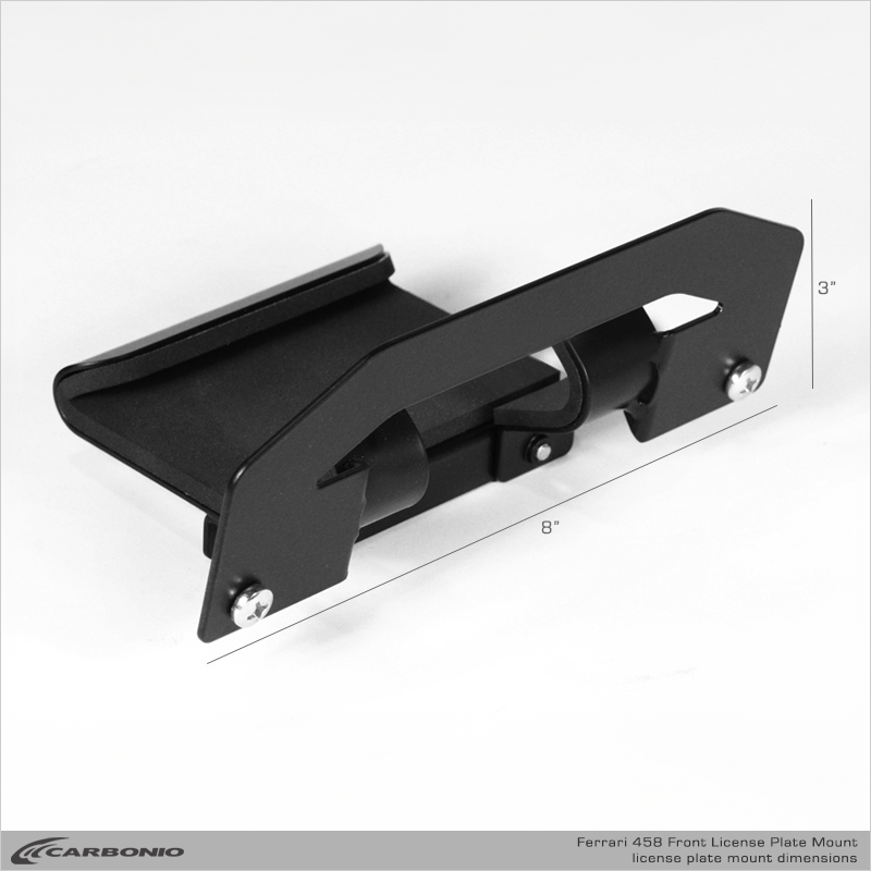 Carbonio No-Drill Front License Plate Mount - Ferrari 458 2010-2015