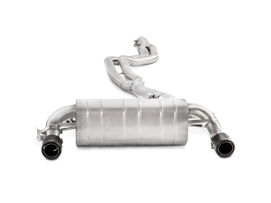 Akrapovic SS Evolution Line Cat Back Exhaust w/ Carbon Tips & Link Pipes - BMW 340i (F30/F31) 2016-2018