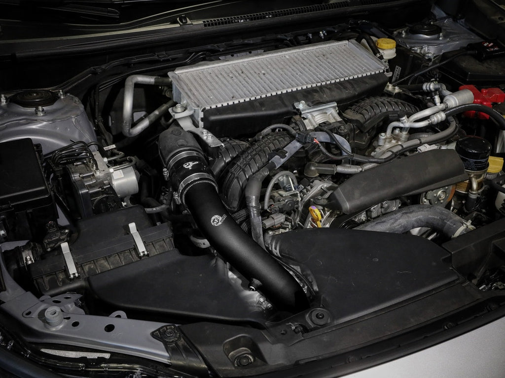 aFe BladeRunner 2.5" Black Aluminum Hot Charge Pipe - Subaru WRX 2022-2026
