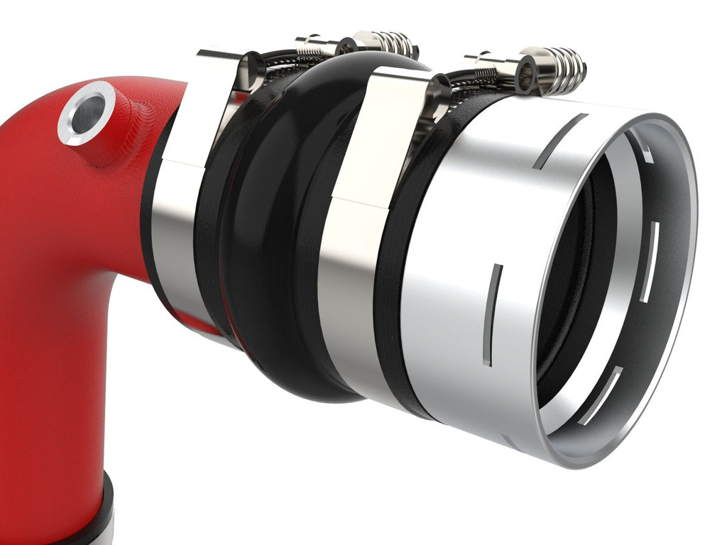 aFe BladeRunner Red Aluminum Hot & Cold Charge Pipe Kit - Ford F250/F350 Super Duty V8 6.7L 2023-2025