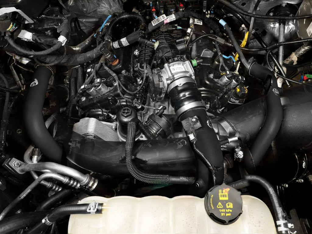 aFe BladeRunner Black Aluminum Hot & Cold Charge Pipe Kit - Ford F-150 2.7T 2024-2026