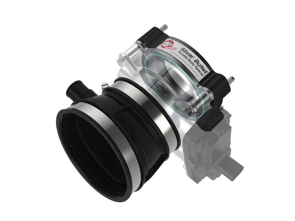 aFe Silver Bullet Black Aluminum Throttle Body Spacer (For aFe Intake Only) - Chevrolet Corvette 2020-2026